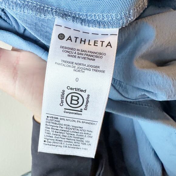 Athleta Trekkie Mid Rise Legacy Jogger in Enchanted Blue sz 0 - Picture 7 of 9